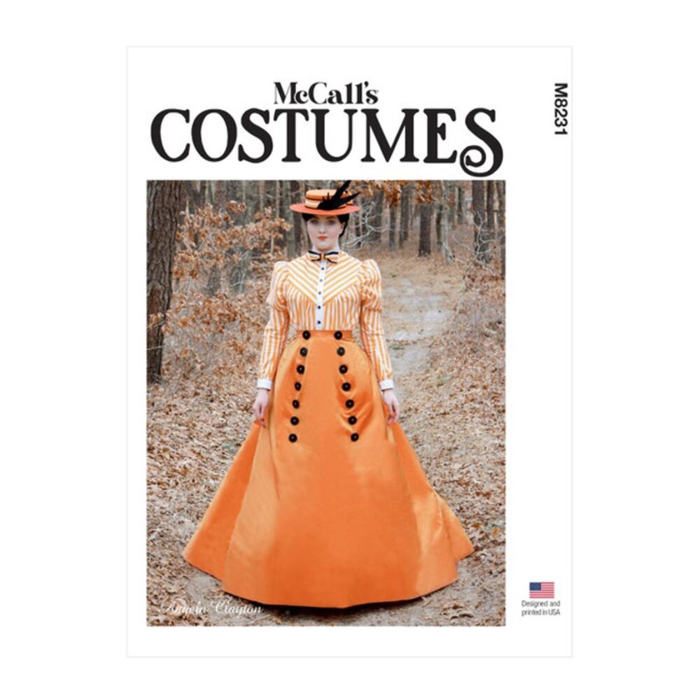 McCall's Angela Clayton Victorian 1890's Blouse and Skirt Size A5 (6 8 10 12 14)